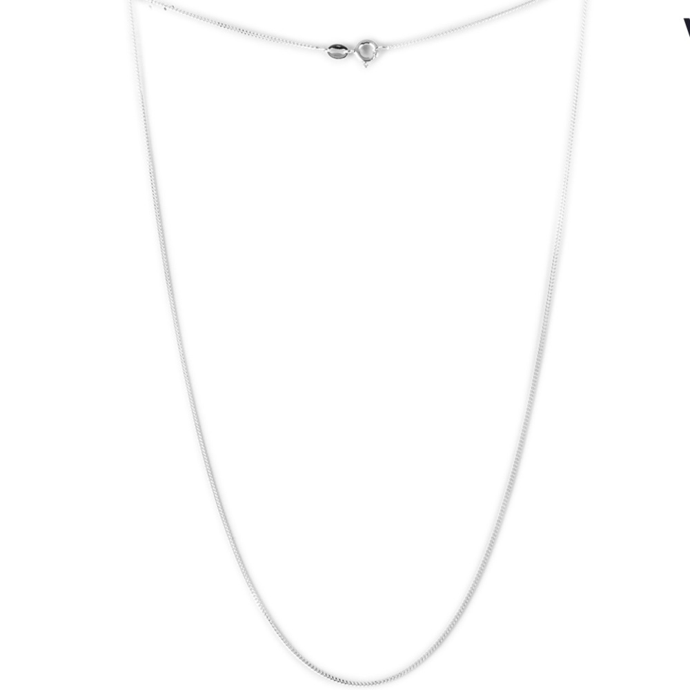 Italian Sterling Silver 1.2mm‎ Curb Chain 20 Inches 2.40 Grams